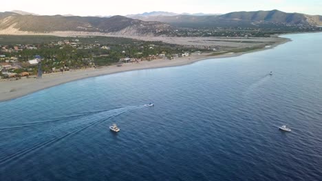 Mexiko-Landschaft-Der-Baja-California-Tropischen-Strandküste,-Luftdrohnenansicht