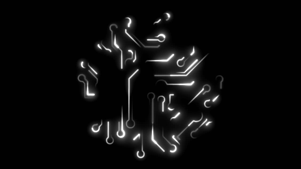 patrón de placa de circuitos brillantes