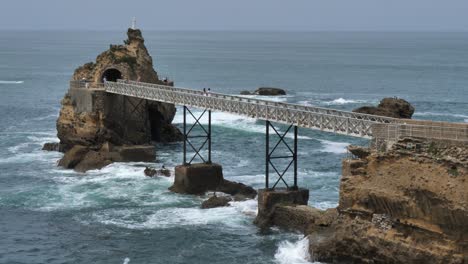 biarritz, the virgin's rock , the basque country, france