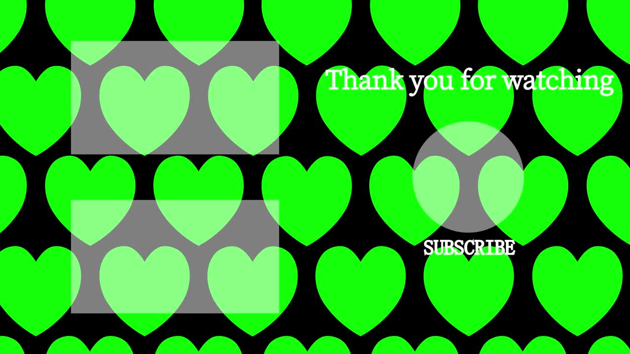 간단한 심장 움직임 엔드 카드 엔딩 스크린 모션 그래픽