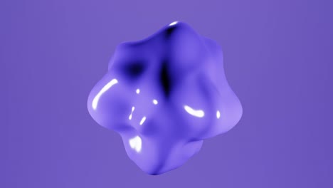 rotación y cambio de forma de la figura abstracta