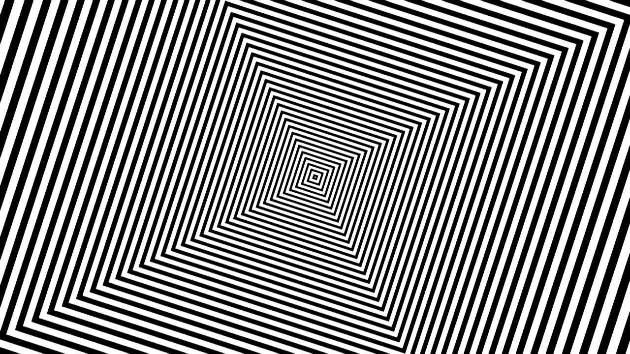 Abstract Black and White stripes. 3d rendering seamless loop