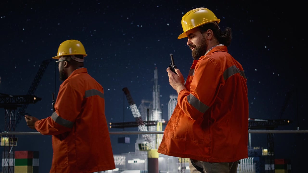 Taler i walkie-talkie, global oliekrise og ingeniør på offshore boreplatform