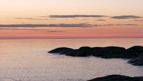 Twilight-with-sun-glow-overlooking-coastline