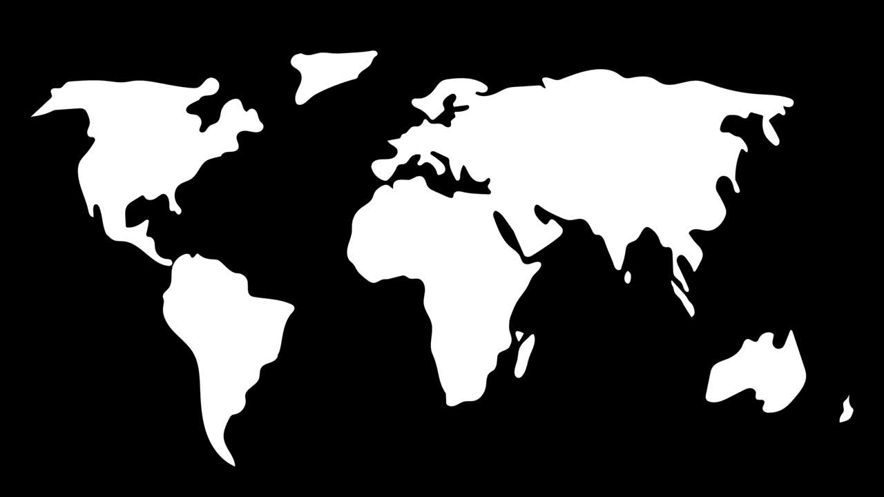 animación del mapa del mundo.