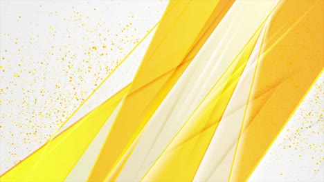 bright yellow abstract motion background with glitter particles