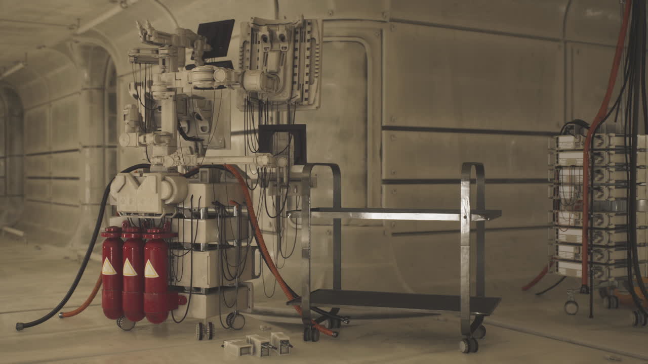 equipo médico futurista en un laboratorio moderno