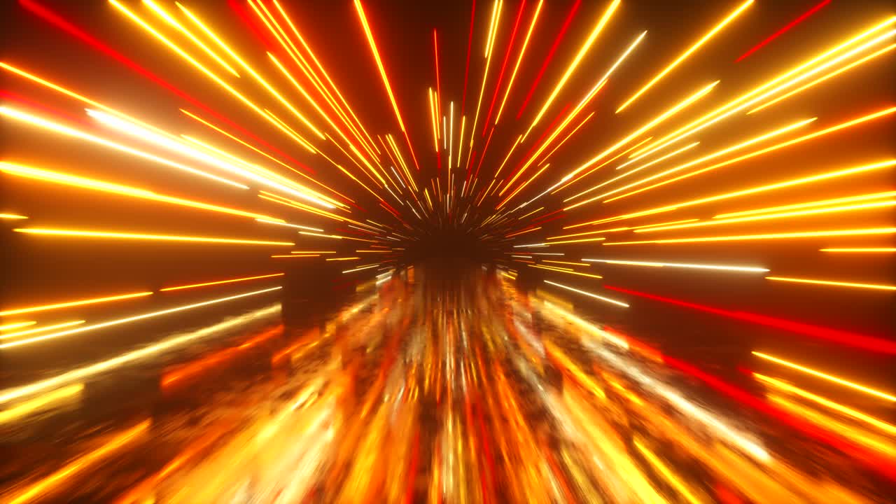 túnel de luz de neón abstracto