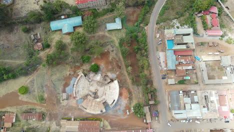 Draufsicht-Einer-Baustelle-In-Einer-Kleinstadt-In-Kenia