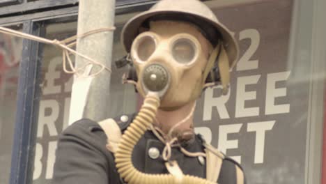 vintage world war two gas mask