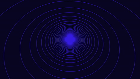 dynamic blue spiral on black background vibrant spin with bright center