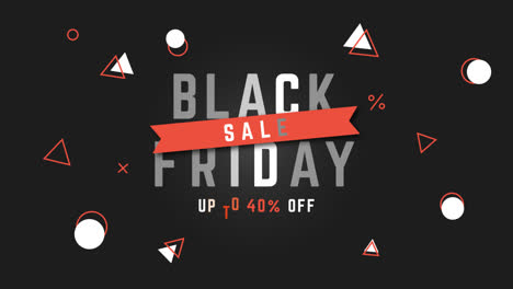 an animation of a black friday background