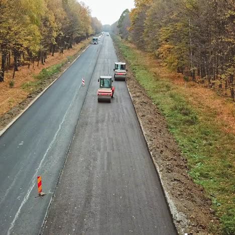 asphalt road construction