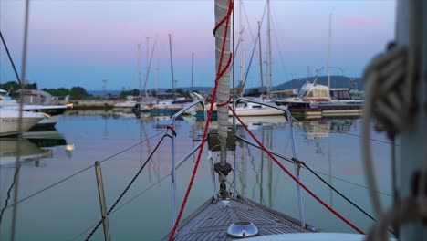 Boats at Marina During Sunset
