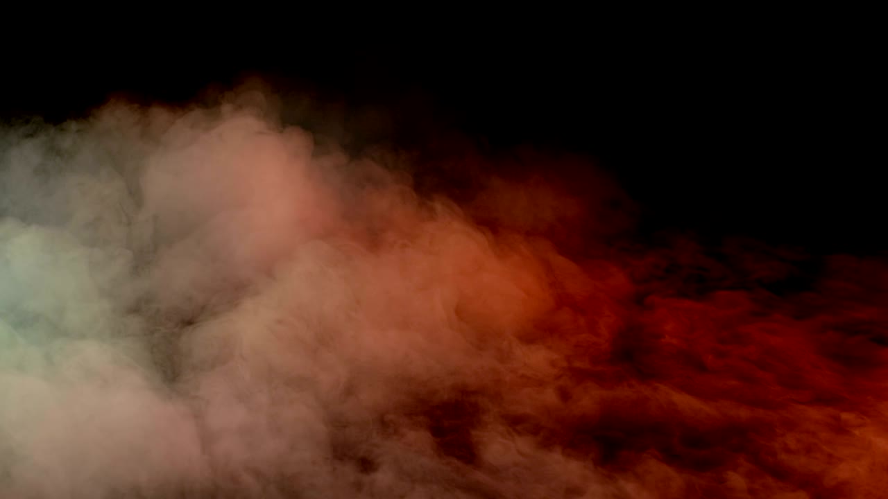 nubes de humo de hielo seco realista