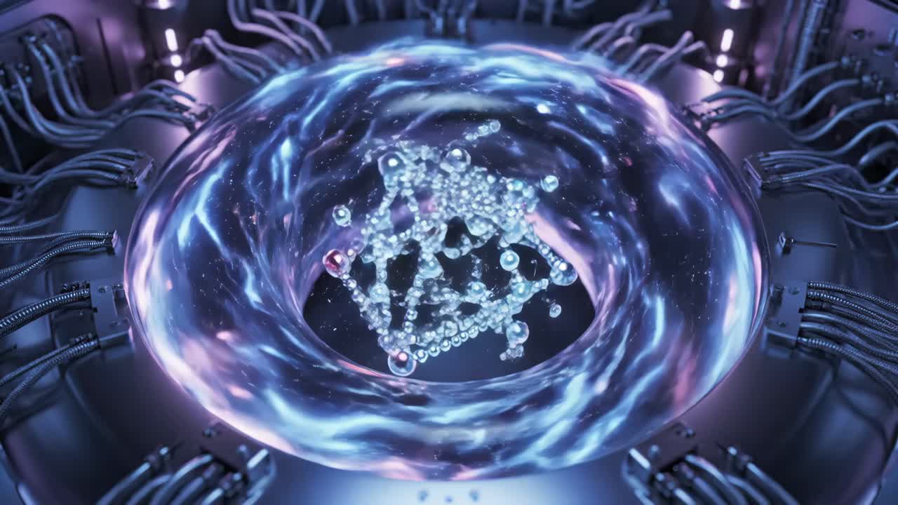 Abstract DNA Molecular Structure