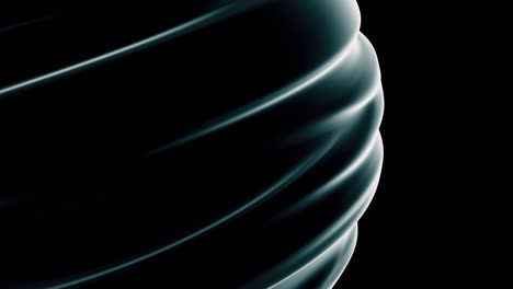 huge 3d sphere with wavy surface on dark background