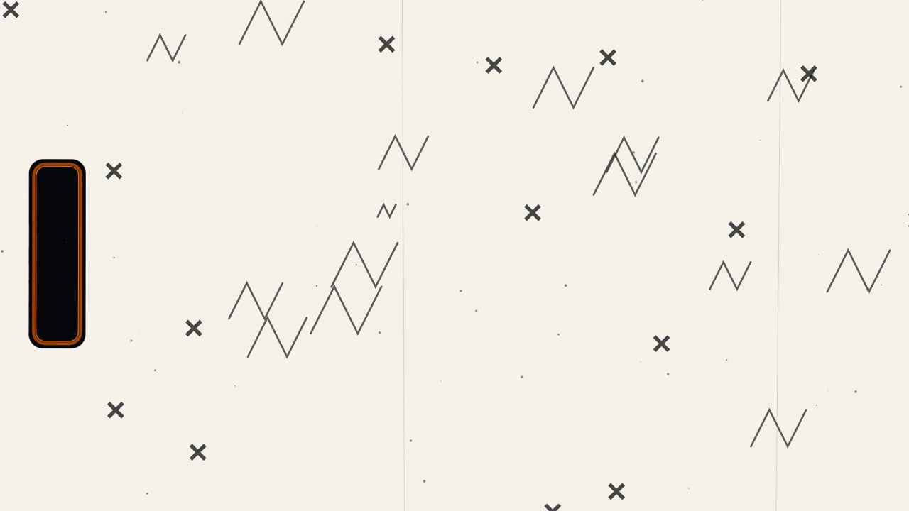 Animazione minimalista astratta con forme geometriche e linee
