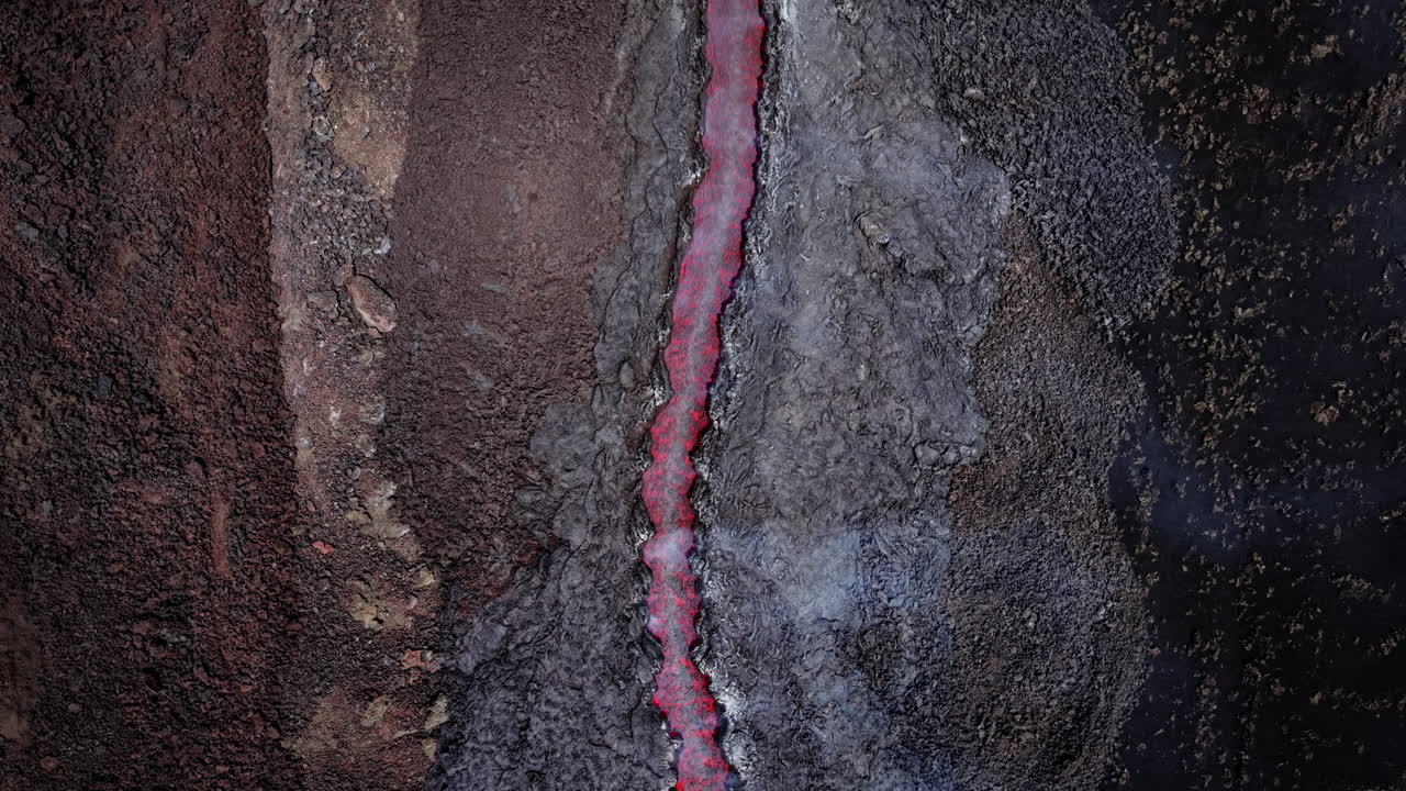 Lava flows on Etna, Sicily, dramatic and powerful natural scenery