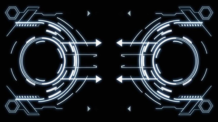 Animating Futuristic HUD Display with Data Arrows