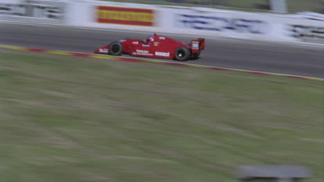 formula cars driving on a circuit