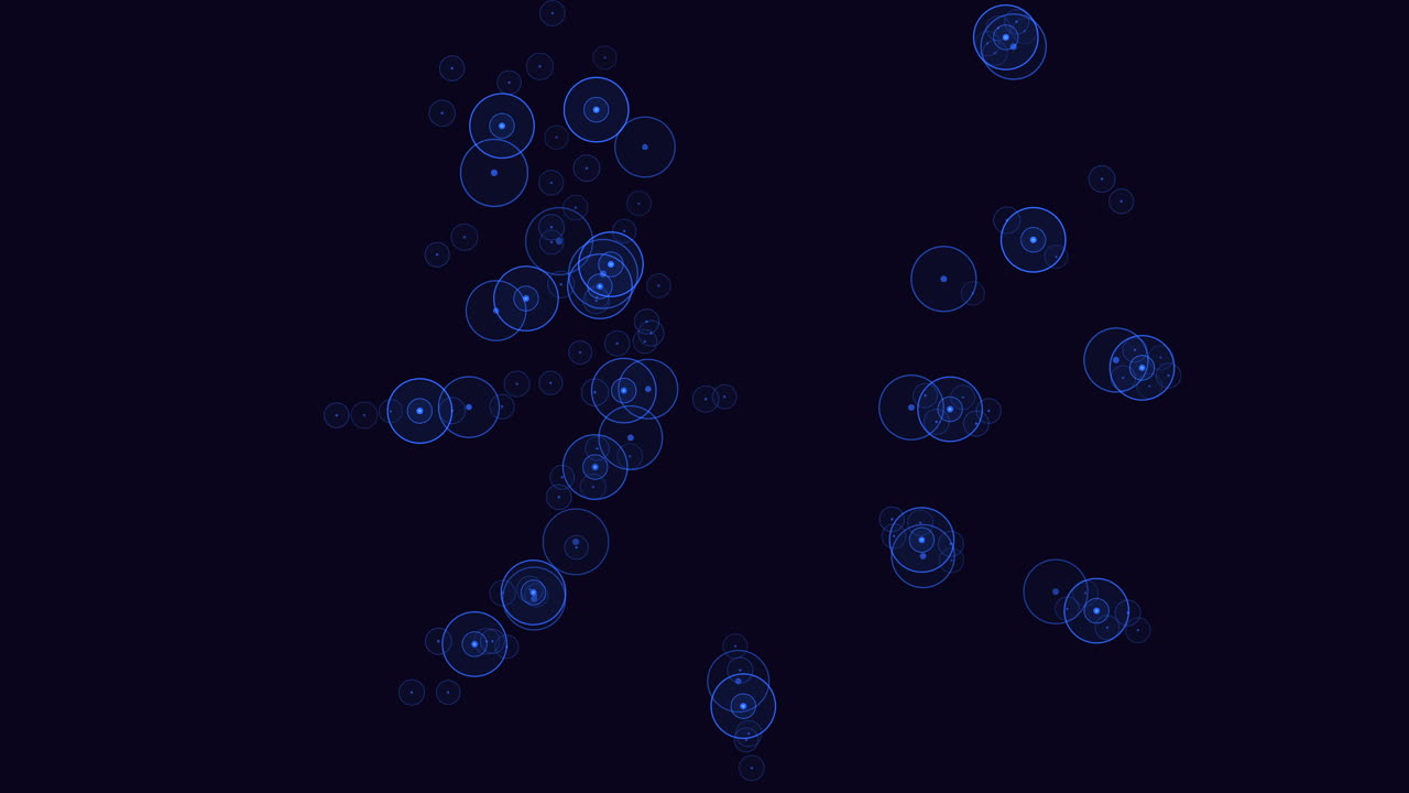 A captivating arrangement of circles in a spiral pattern on a dark backdrop, creating a visually appealing artistic design