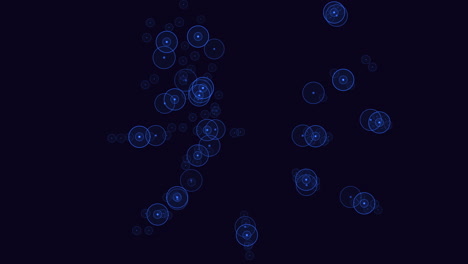 a captivating arrangement of circles in a spiral pattern on a dark backdrop, creating a visually appealing artistic design