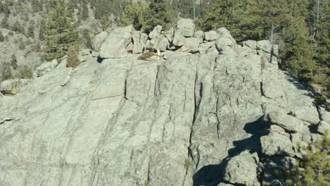 aerial views of the mountains between boulder and nederland in colorado