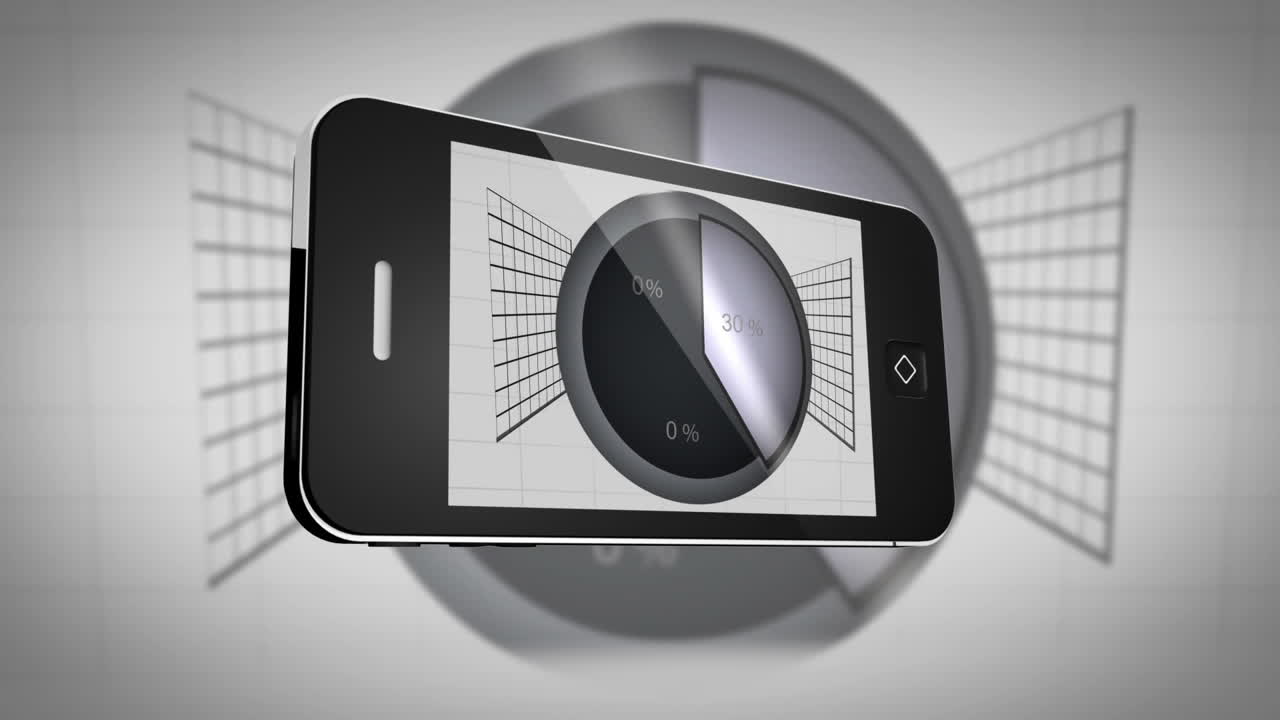 смартфон, показывающий разную статистику