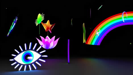 psychedelic neon art
