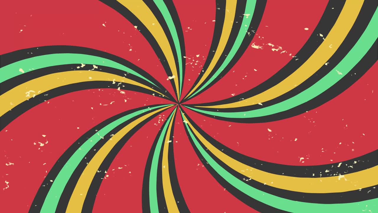 4k retro sunburst de fondo de bucle sin costuras. animación vintage abstracta.