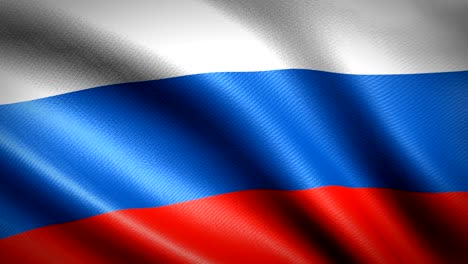 russia flag. seamless looping animation. 4k high definition video