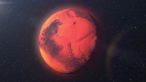marte en el espacio