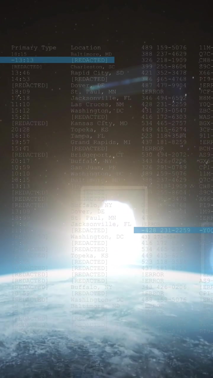 Interfaccia digitale futuristica di dati sovrapposta al pianeta Terra