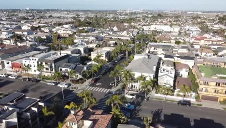 Aerial-shot-over-neighborhood-looking-down