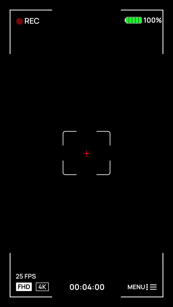 Overlay di registrazione per fotocamera DSLR verticale