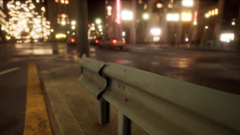 beautiful hyperlapse timelapse of night miami city traffic