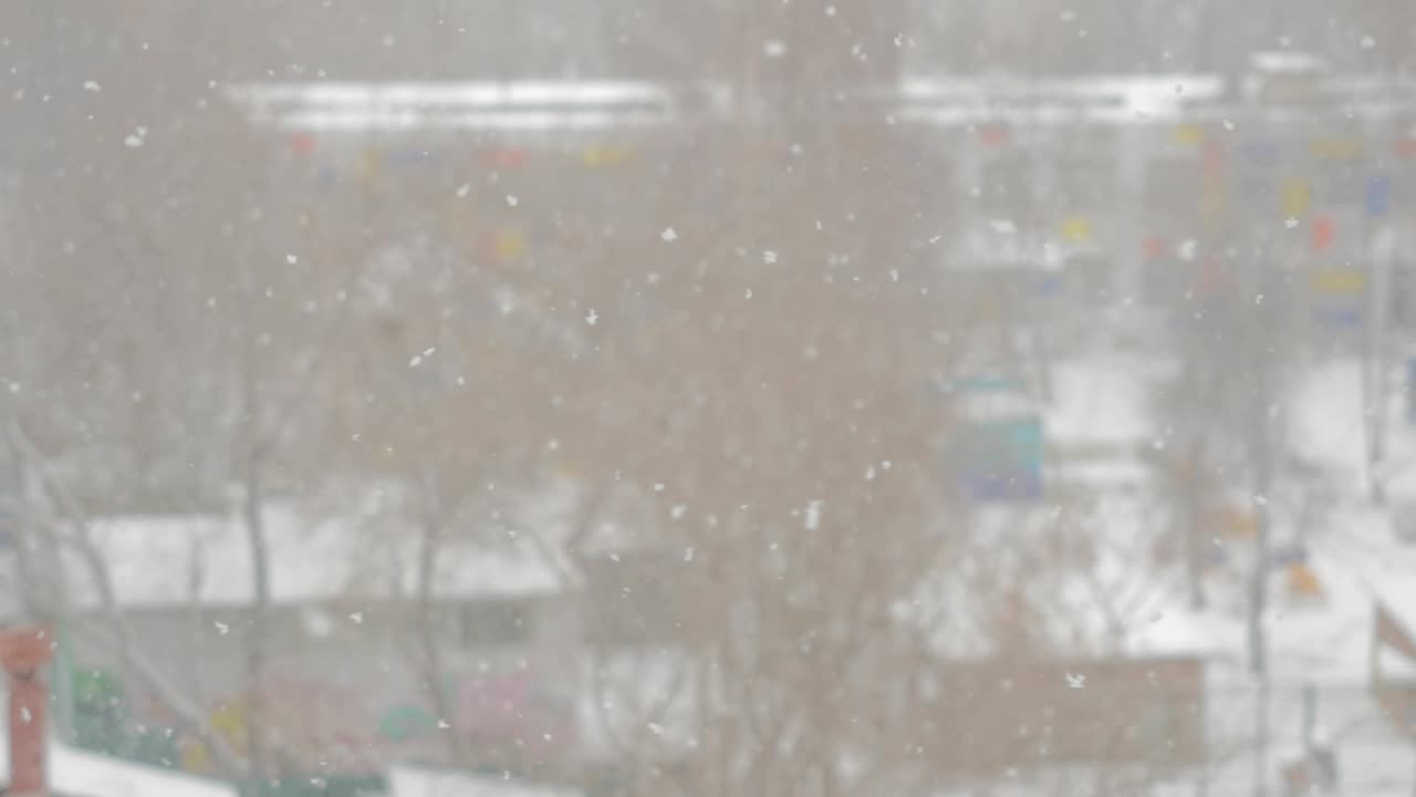 새해 크리스마스의 창 장면