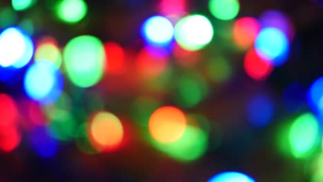 blurry led light garland background, christmas background bokeh light