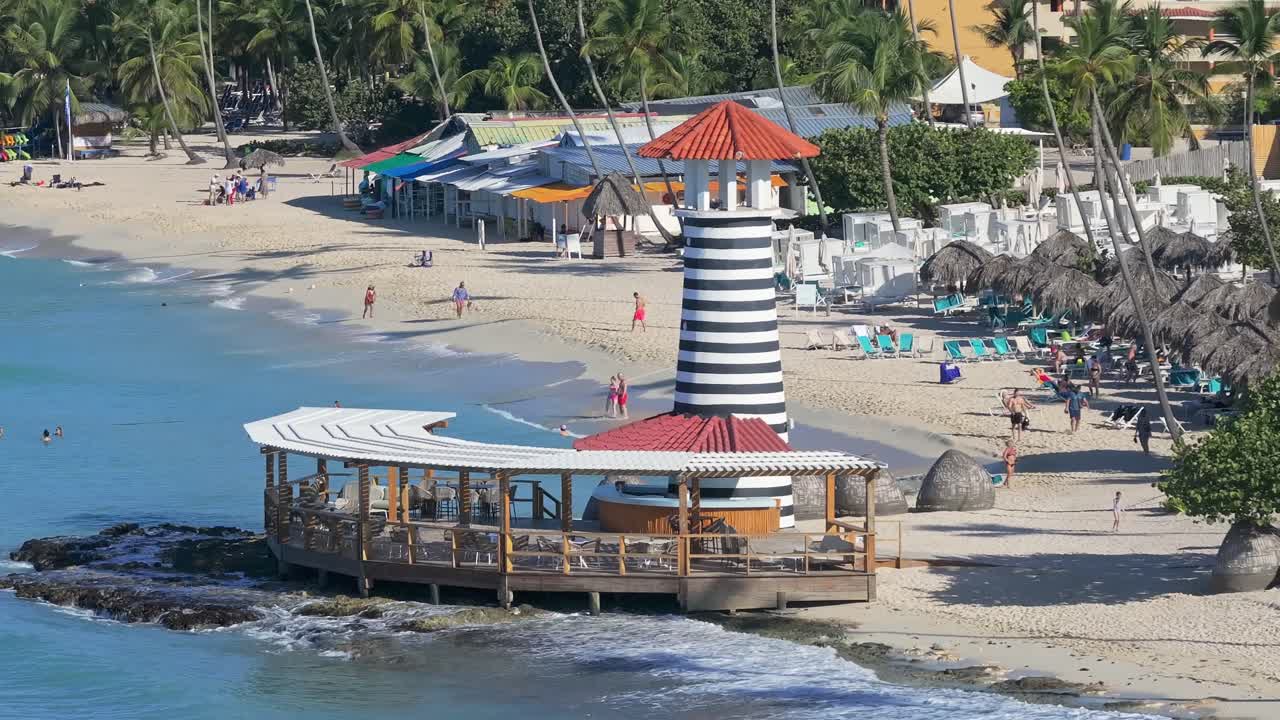 Tropical Beach Resort with Lighthouse