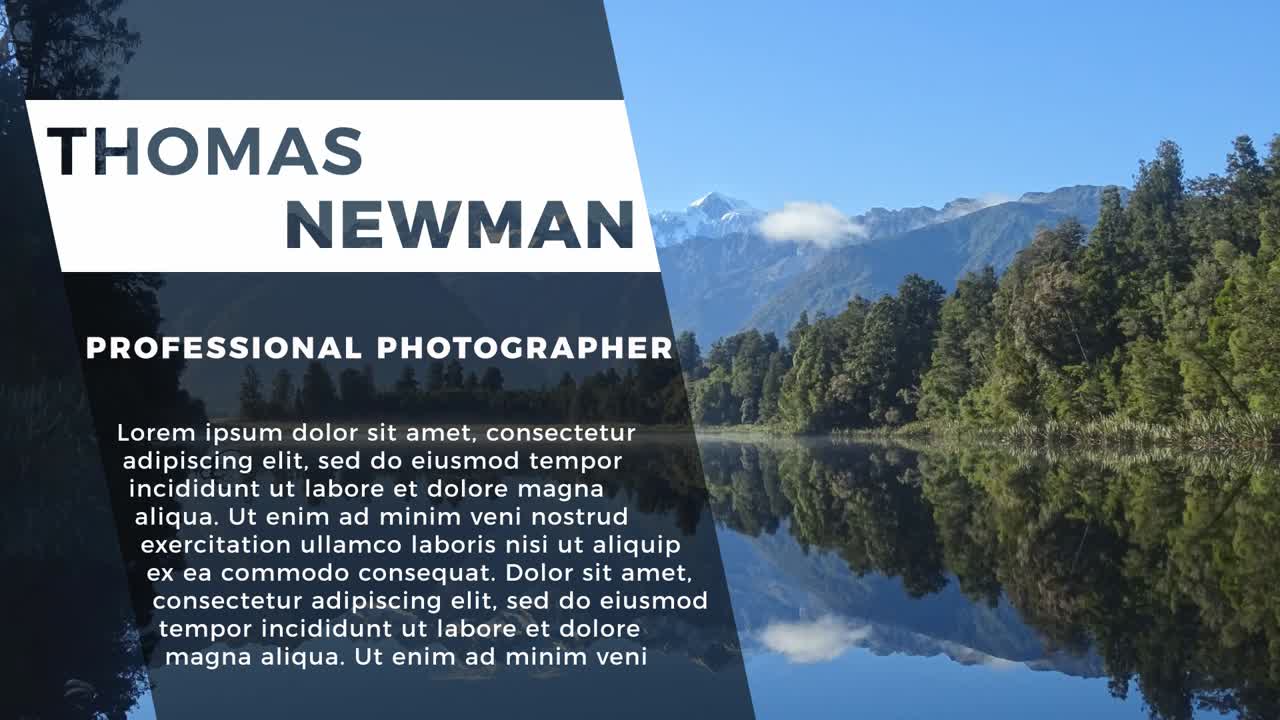 웅장한 산 호수 풍경