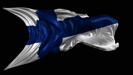 waving finnish flag