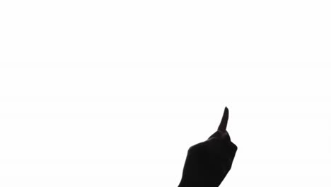 hand silhouette virtual choice tapping set of 2