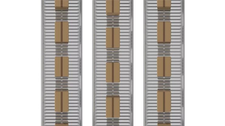 Parcels on conveyor belts