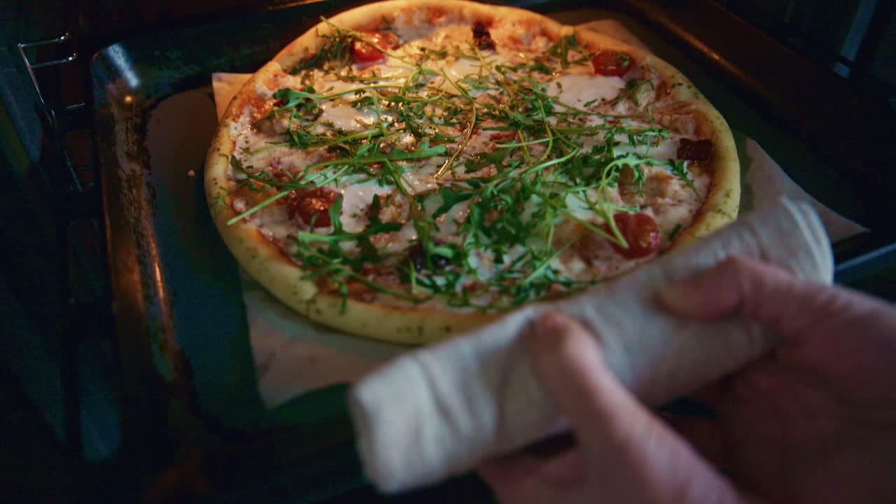 Taking a Pizza Out of the Oven