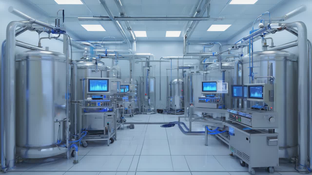 Clean and Modern Industrial Cleanroom