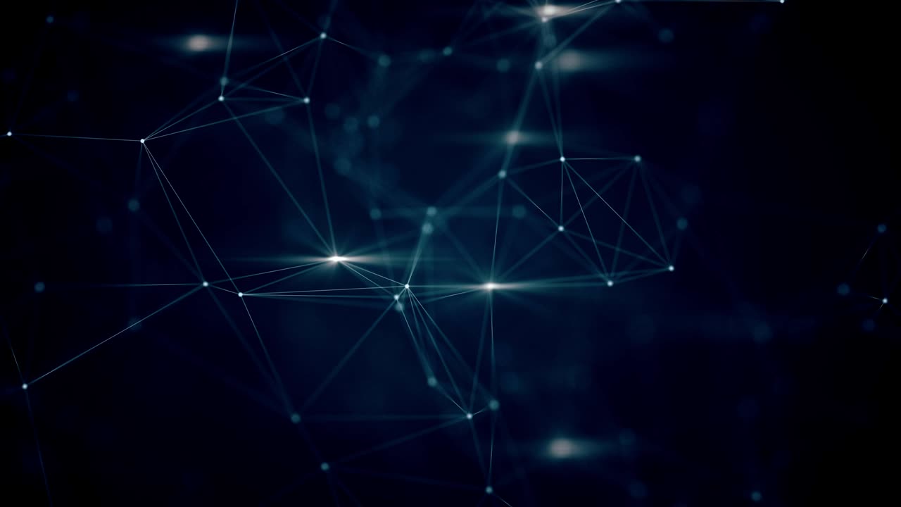 3D render abstract plexus shapes