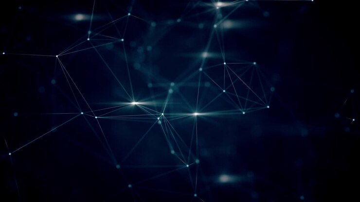 3D render abstract plexus shapes