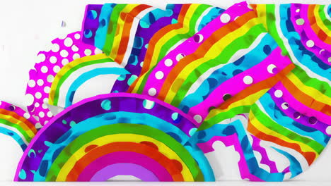 diseño de tela abstractamente colorido