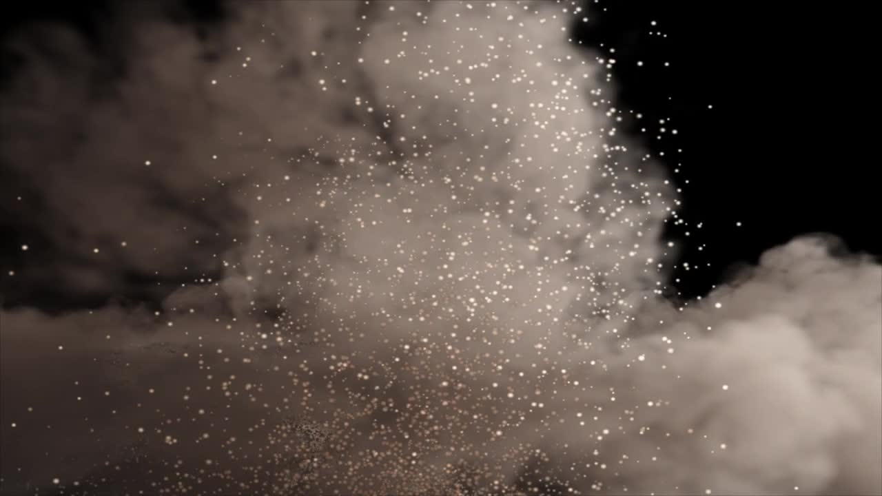 Effetto astratto di fumo ed esplosione